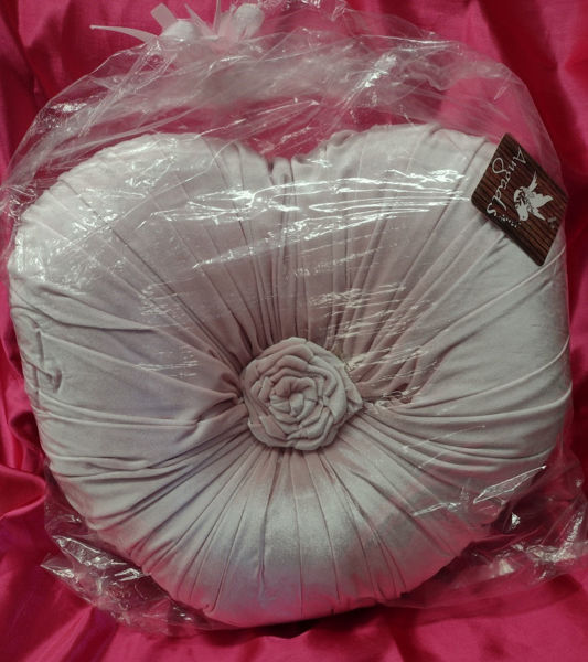 Picture of Rose Heart Cushion, Pink