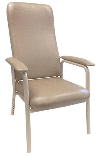 Picture of High Back Hospital Day Chair - Mocha Vinyl