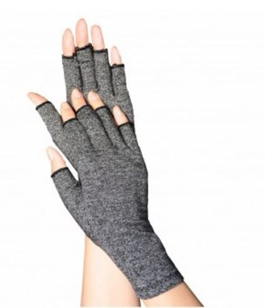 Picture of Large - Arthritis Gloves, Grey Pair (Fits 9cm-10cm) 