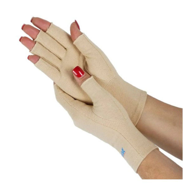Picture of XLarge - Arthritis Gloves, Beige Pair (Fits 10cm+) 