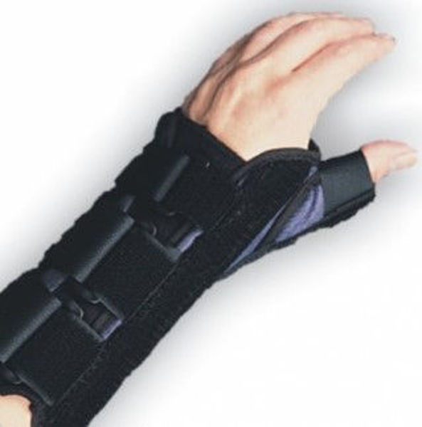 Picture of Left, XSmall - Deluxe Wrist Splint with Thumb Spica 