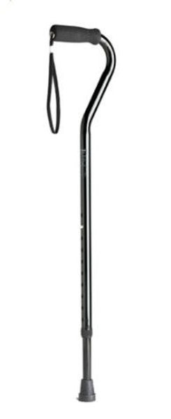 Picture of Walking Stick - Swan Neck, Silver (Black shown) 