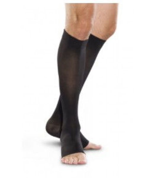Picture of 4001 B/KNEE LARGE, OPEN TOE - BLACK 