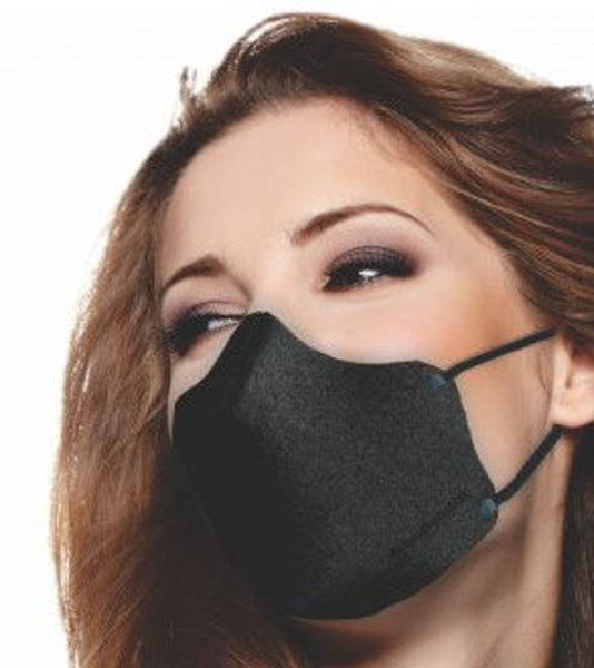Picture of Medium Face Mask - Cold-Feel, Copper Infused, Black