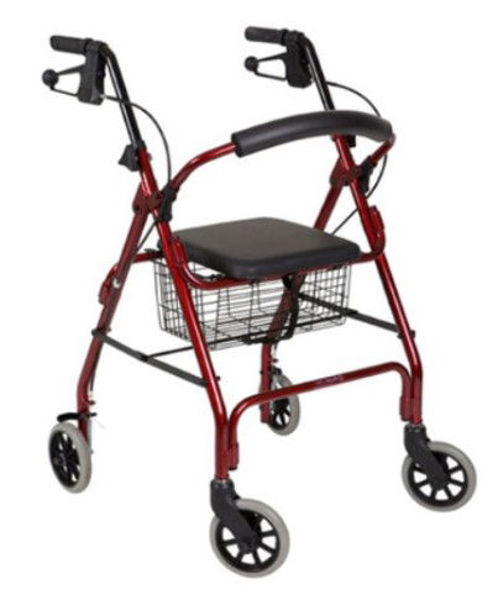 Picture of Walker with Basket, 6 inch Wheels, Seat and Handbrake
